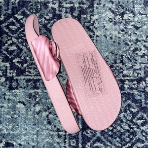 Pink slippers size medium (7-8)